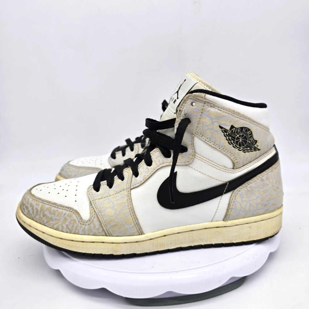 Nike Shoes Men’s 10.5 Air Jordan 1 Retro 2015 White Elephant Sneakers 839115-106